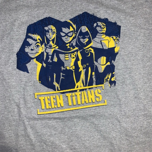 Vintage 2005 Teen Titans DC Comics Puff Print Cartoon Network Shirt - Picture 2 of 4